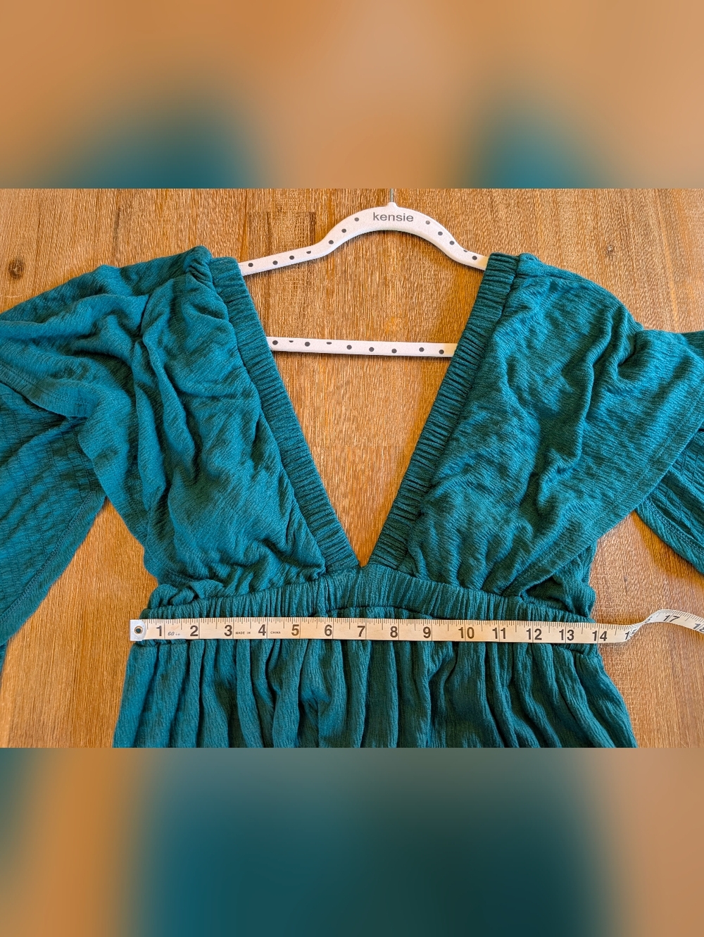 Free People Beach La La Maxi Dress in Teal Blue Boho, size Large - Picture 11 of 13